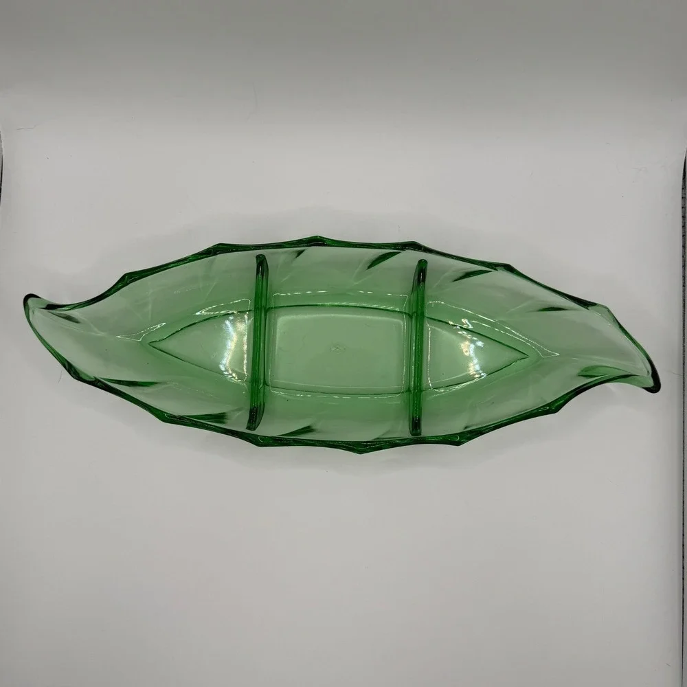 Heisey Glass Moongleam green 13